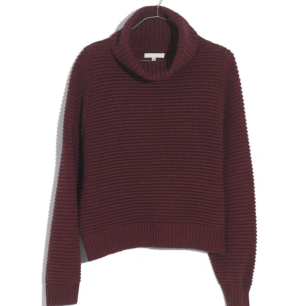 Madewell Side Button Boxy Turtleneck Sweater K5807
